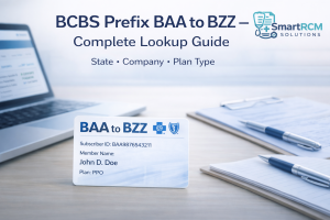 Read more about the article BCBS Prefix List BAA to BZZ – Complete Billing & Lookup Guide