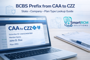 Read more about the article BCBS Prefix List CAA to CZZ – Complete Billing & Lookup Guide