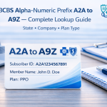 BCBS Alpha Numeric Prefix A2A to A2Z – State & Plan Lookup Guide 2026