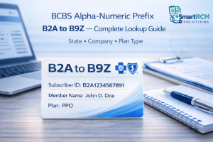 Read more about the article BCBS Alpha Numeric Prefix B2A to B2Z – State & Plan Lookup Guide 2026