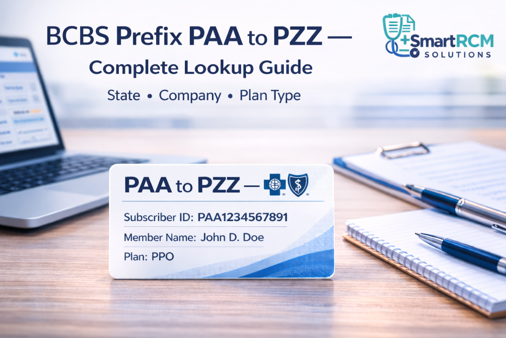 BCBS Prefix List PAA to PZZ