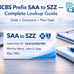 BCBS Prefix List SAA to SZZ –  State & Insurance Lookup 2026