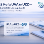 BCBS Prefix List UAA to UZZ – State & Plan Lookup Guide 2026