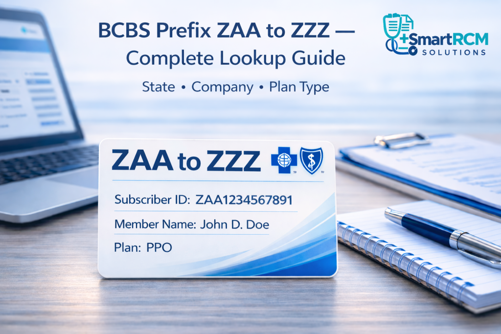 BCBS Prefix List ZAA to ZZZ