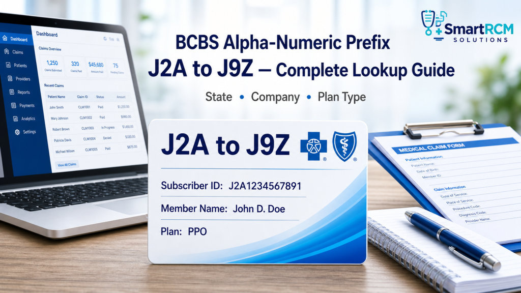 BCBS Alpha Numeric Prefix J2A to J9Z
