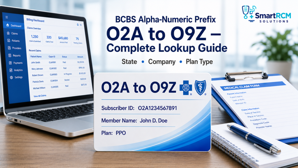 BCBS Alpha Numeric Prefix O2A to O9Z