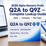 BCBS Alpha Numeric Prefix Q2A to Q9Z – State & Plan Lookup Guide 2026