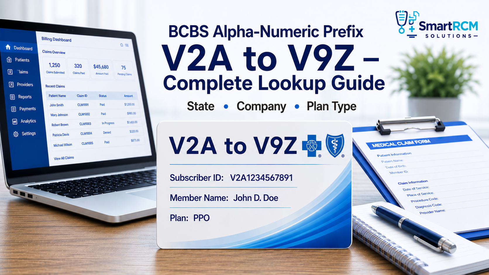 BCBS Alpha Numeric Prefix V2A to V9Z – Lookup Guide 2026 - Smart RCM ...