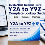 BCBS Alpha Numeric Prefix Y2A to Y9Z – State & Plan Lookup Guide 2026