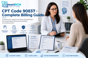 Read more about the article CPT 90837 – Documentation, Billing, Reimbursement & Telehealth Guide (2026)