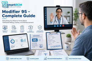 Read more about the article Modifier 95 – Complete Telehealth Billing, Reimbursement & Documentation Guide (2026)